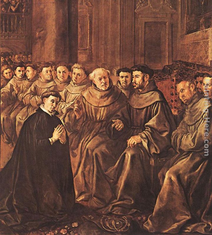 St Bonaventure Joins the Franciscan Order painting - Francisco de Herrera the Elder St Bonaventure Joins the Franciscan Order art painting